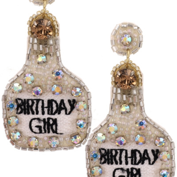 Affordable Fashion Finds Jewelry - Beaded Birthday Girl Earrings